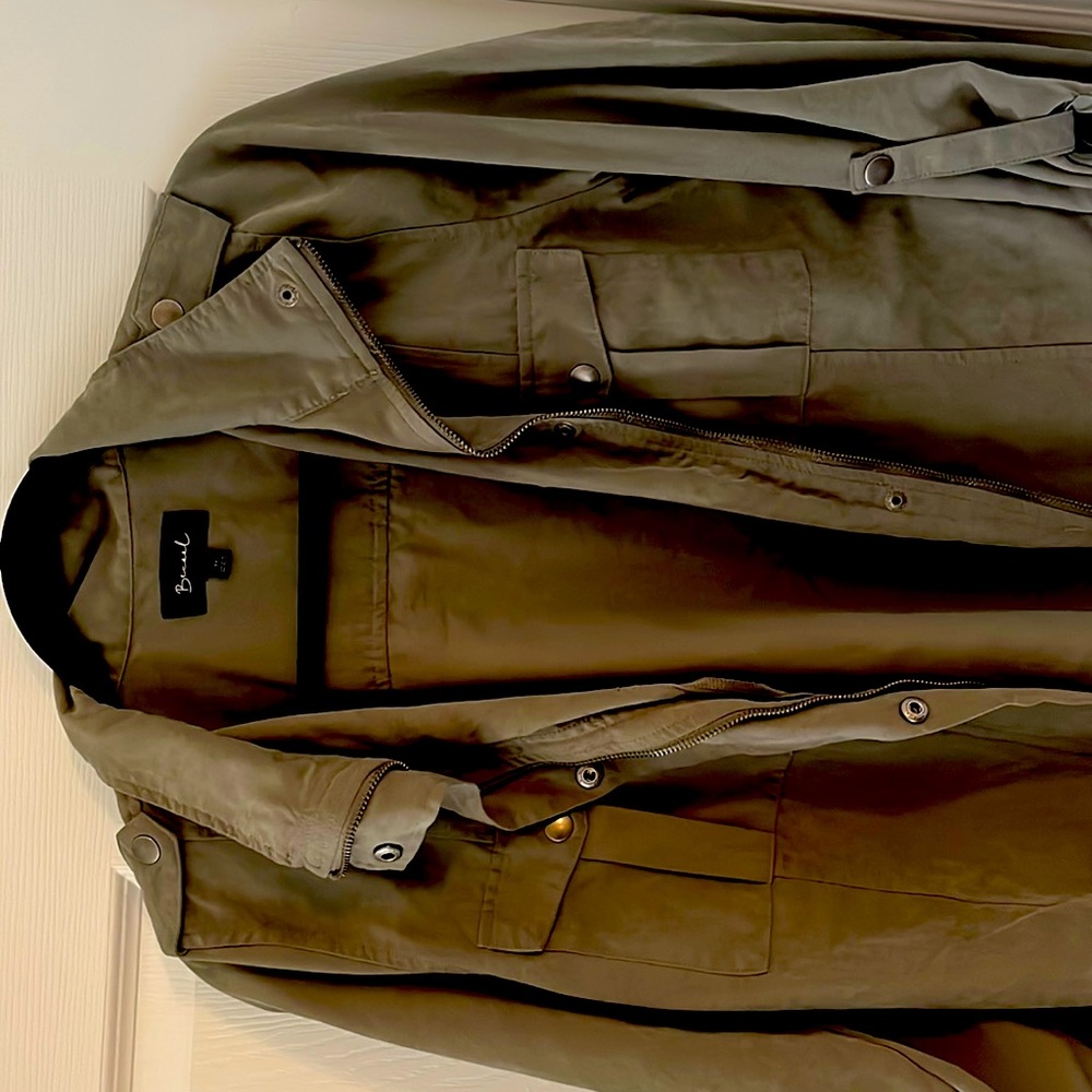 Green bomber jacket in size medium
